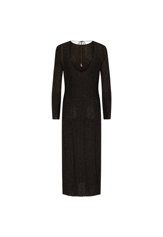 The Moss Knit Backless Maxi Dress